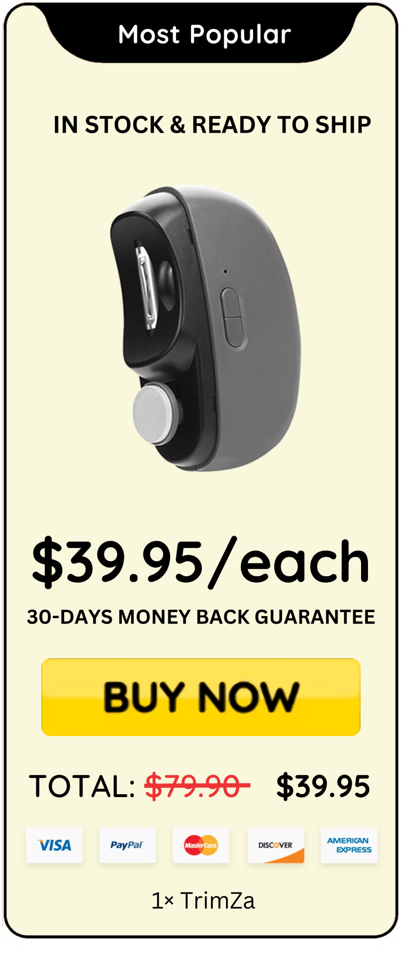 TrimZa Electric Nail Clipper offer price